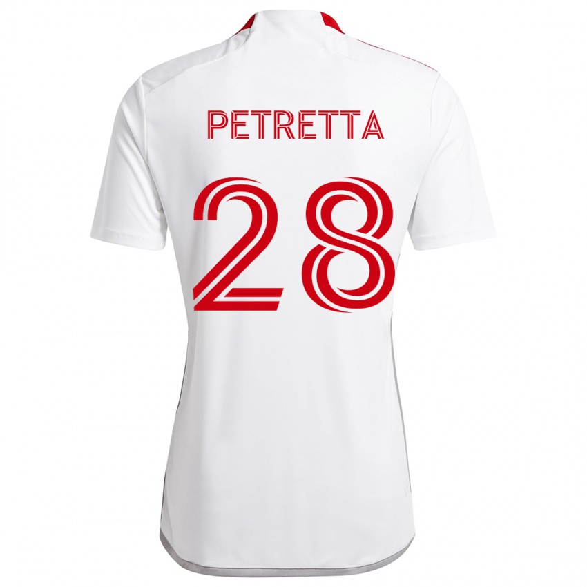 Criança Camisola Raoul Petretta #28 Branco Vermelho Alternativa 2024/25 Camisa