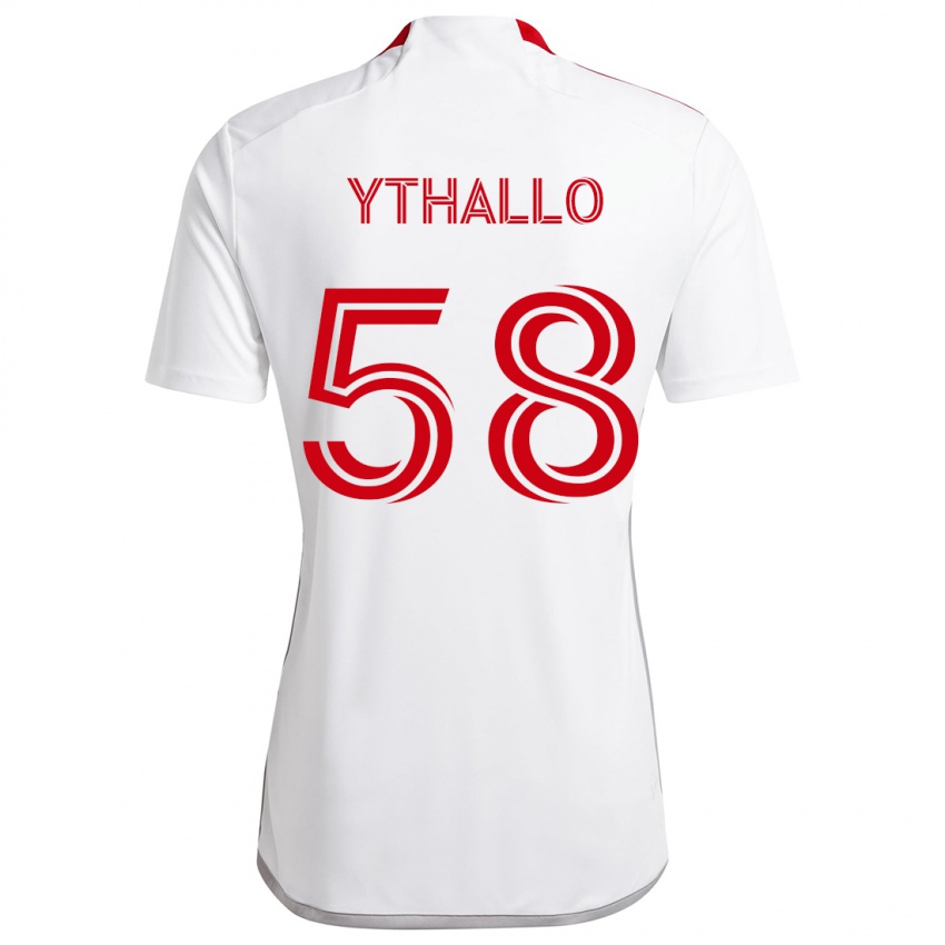 Criança Camisola Ythallo #58 Branco Vermelho Alternativa 2024/25 Camisa