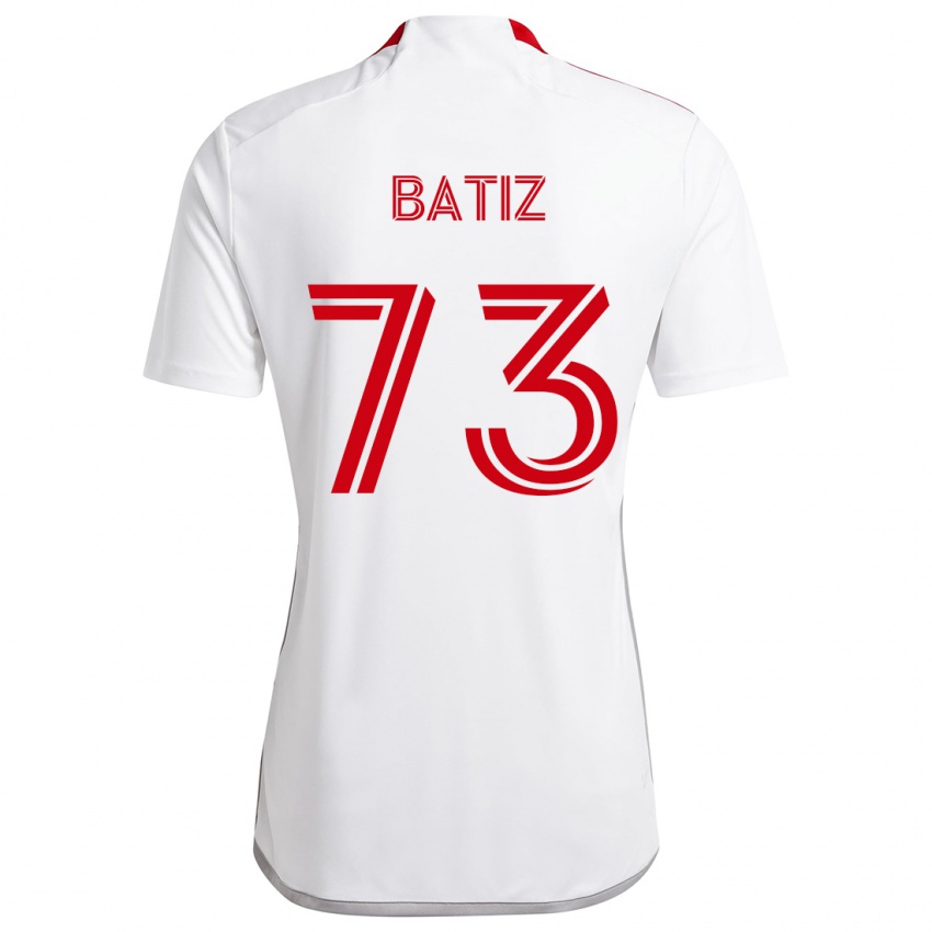 Criança Camisola Jesus Batiz #73 Branco Vermelho Alternativa 2024/25 Camisa