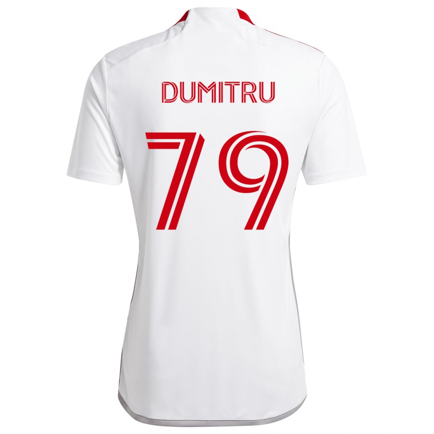 Criança Camisola Andrei Dumitru #79 Branco Vermelho Alternativa 2024/25 Camisa