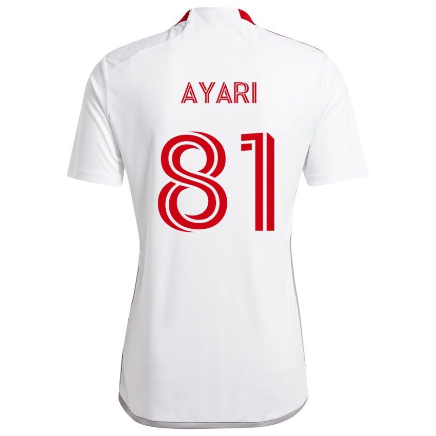 Criança Camisola Hassan Ayari #81 Branco Vermelho Alternativa 2024/25 Camisa