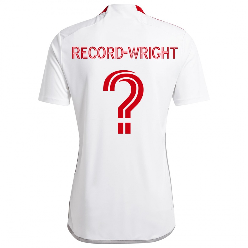 Criança Camisola Kemari Record-Wright #0 Branco Vermelho Alternativa 2024/25 Camisa