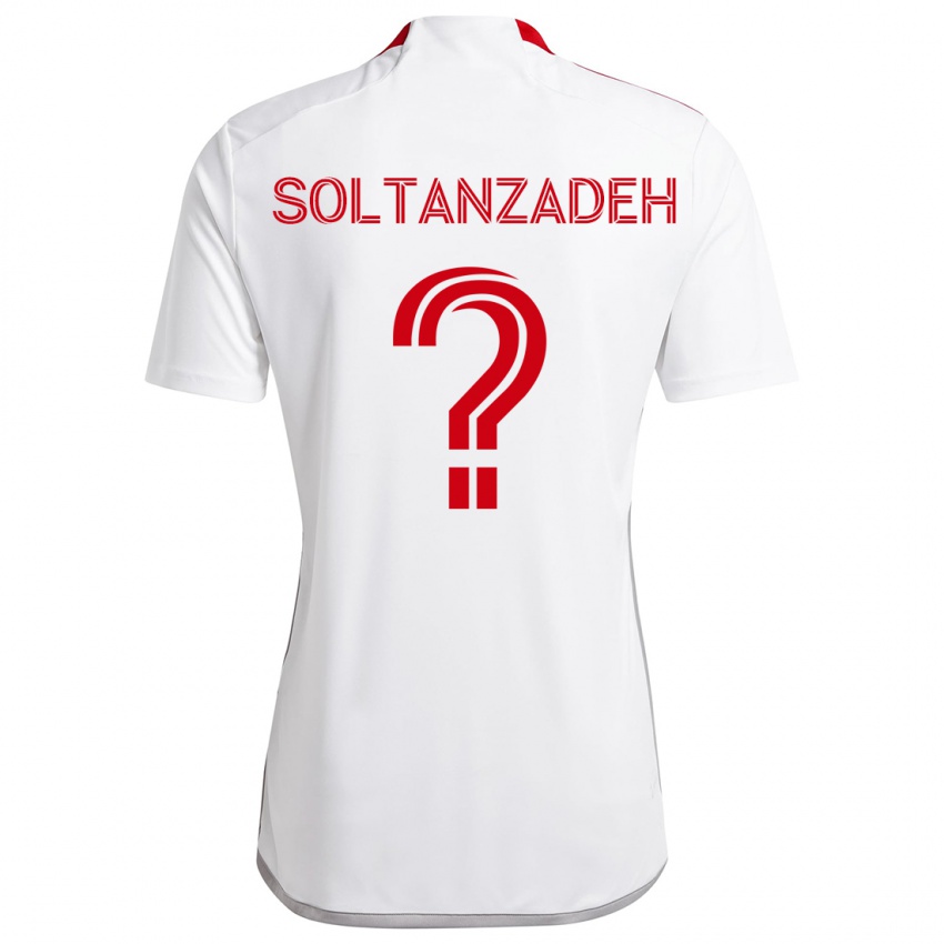 Criança Camisola Shayan Soltanzadeh #0 Branco Vermelho Alternativa 2024/25 Camisa