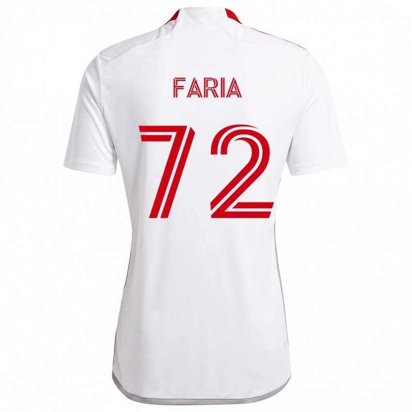 Criança Camisola Jordan Faria #72 Branco Vermelho Alternativa 2024/25 Camisa