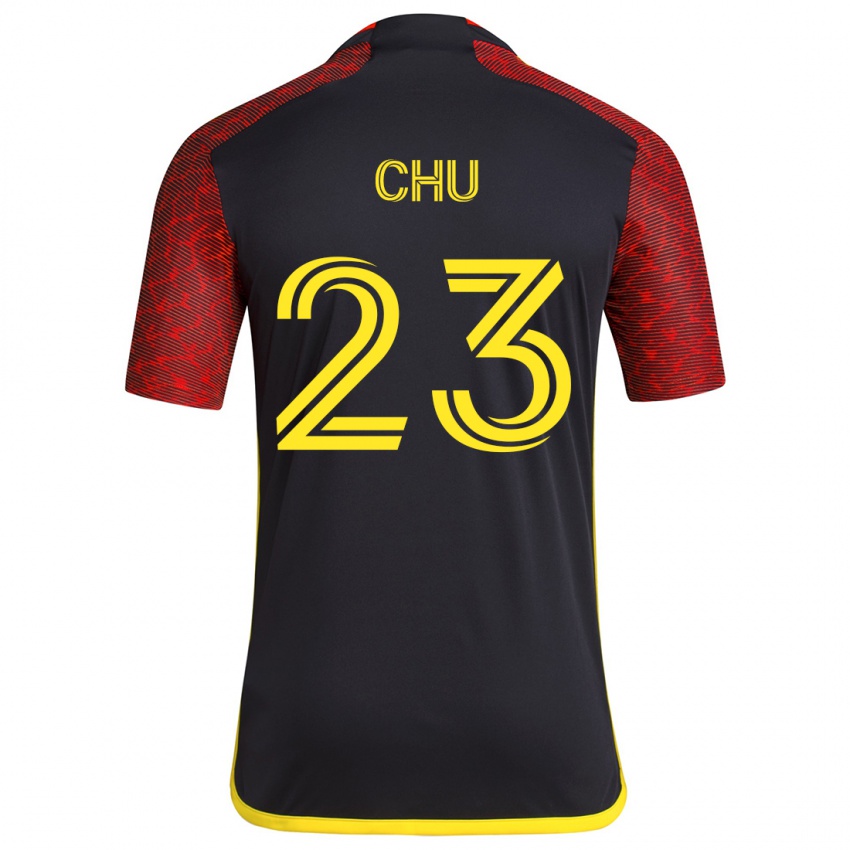 Criança Camisola Léo Chú #23 Vermelho Preto Alternativa 2024/25 Camisa