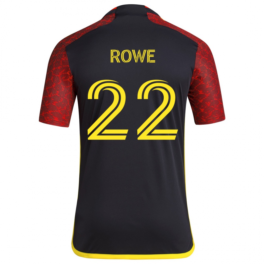 Criança Camisola Kelyn Rowe #22 Vermelho Preto Alternativa 2024/25 Camisa