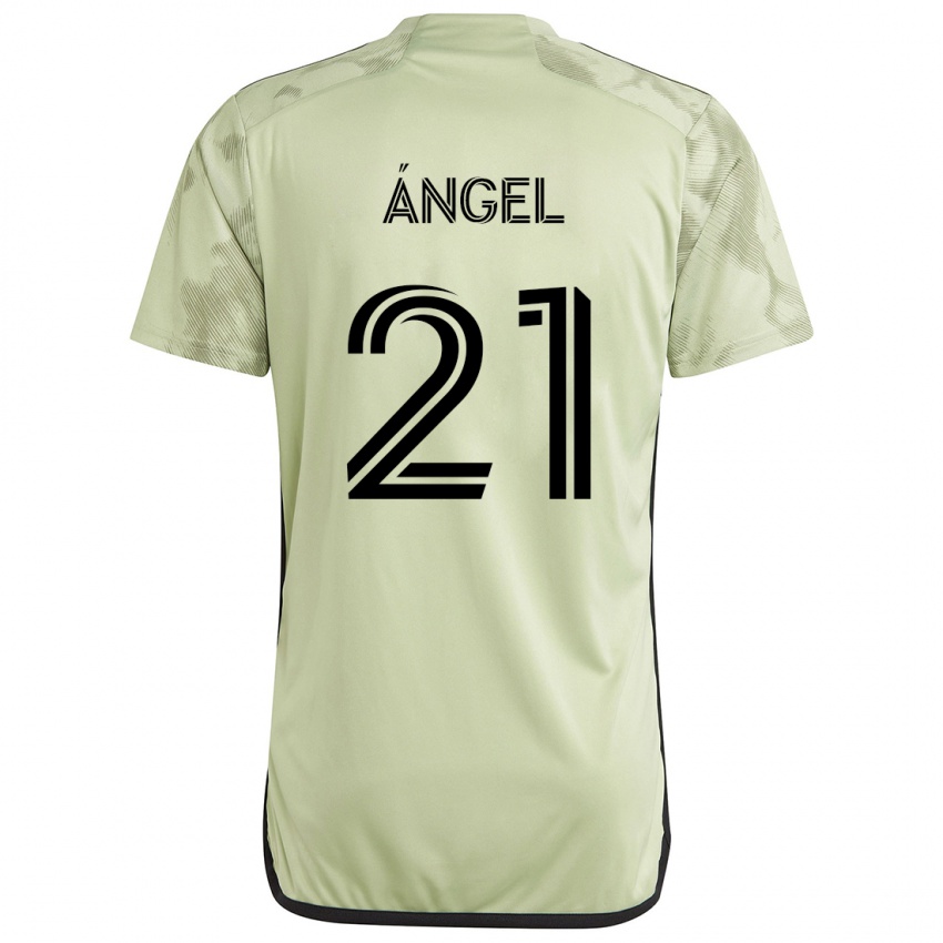 Criança Camisola Tomás Ángel #21 Luz Verde Alternativa 2024/25 Camisa