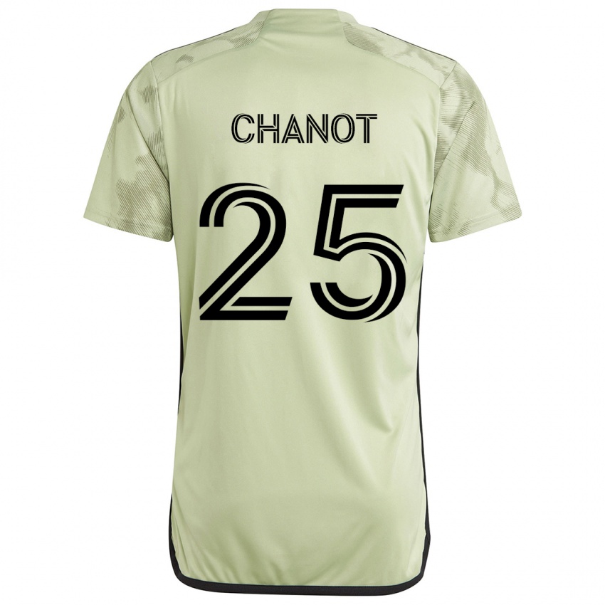 Criança Camisola Maxime Chanot #25 Luz Verde Alternativa 2024/25 Camisa