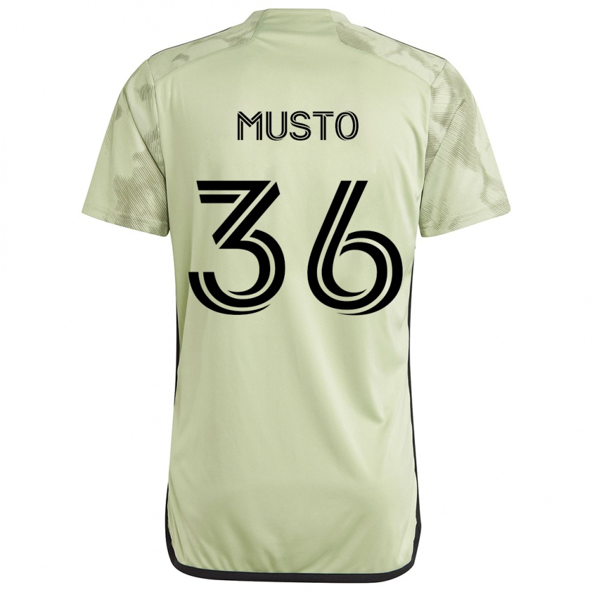 Criança Camisola Tommy Musto #36 Luz Verde Alternativa 2024/25 Camisa