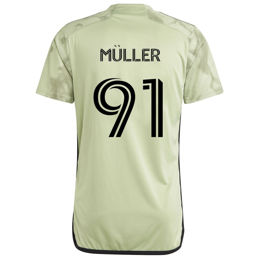 Criança Camisola Luis Müller #91 Luz Verde Alternativa 2024/25 Camisa