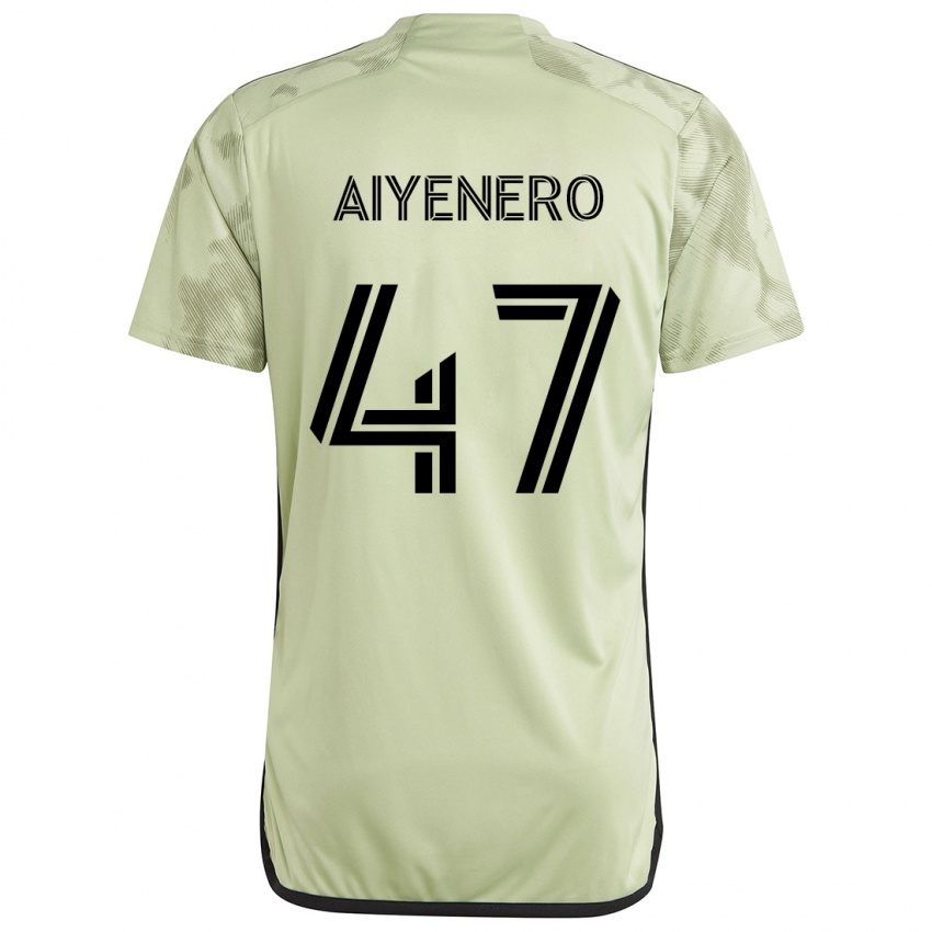 Criança Camisola Marius Aiyenero #47 Luz Verde Alternativa 2024/25 Camisa