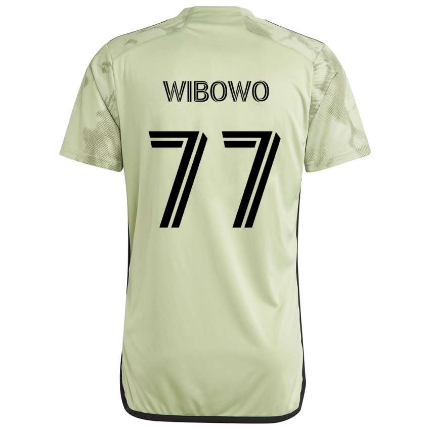 Criança Camisola Adrian Wibowo #77 Luz Verde Alternativa 2024/25 Camisa