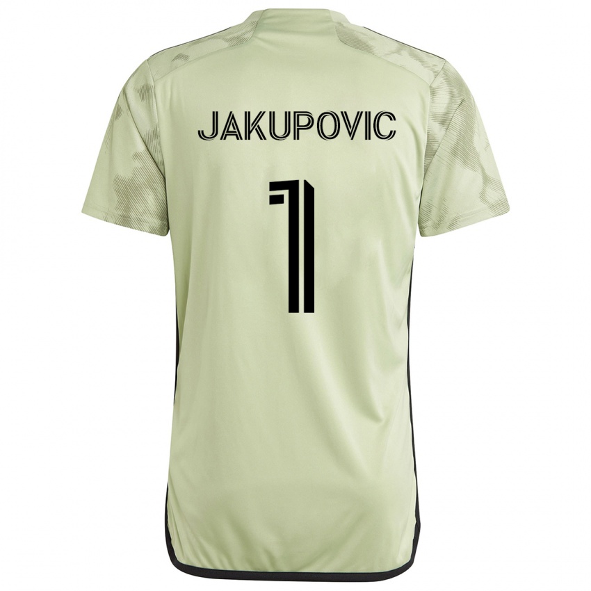 Criança Camisola Eldin Jakupović #1 Luz Verde Alternativa 2024/25 Camisa