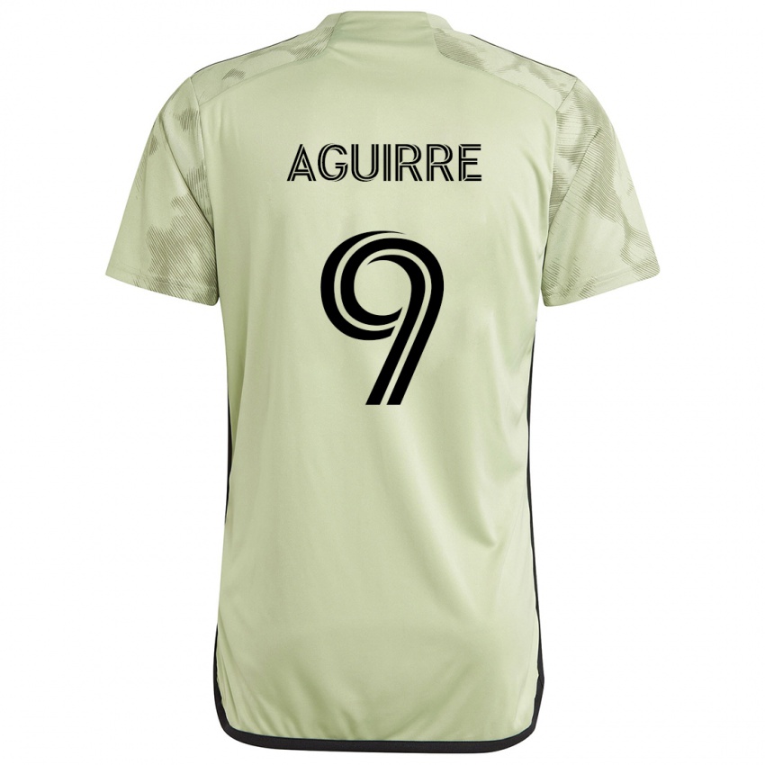 Criança Camisola Dustin Aguirre #9 Luz Verde Alternativa 2024/25 Camisa