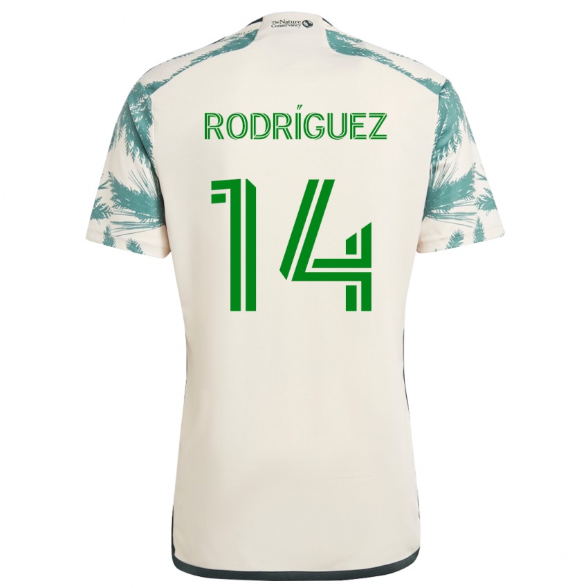 Criança Camisola Jonathan Rodriguez #14 Bege Castanho Alternativa 2024/25 Camisa