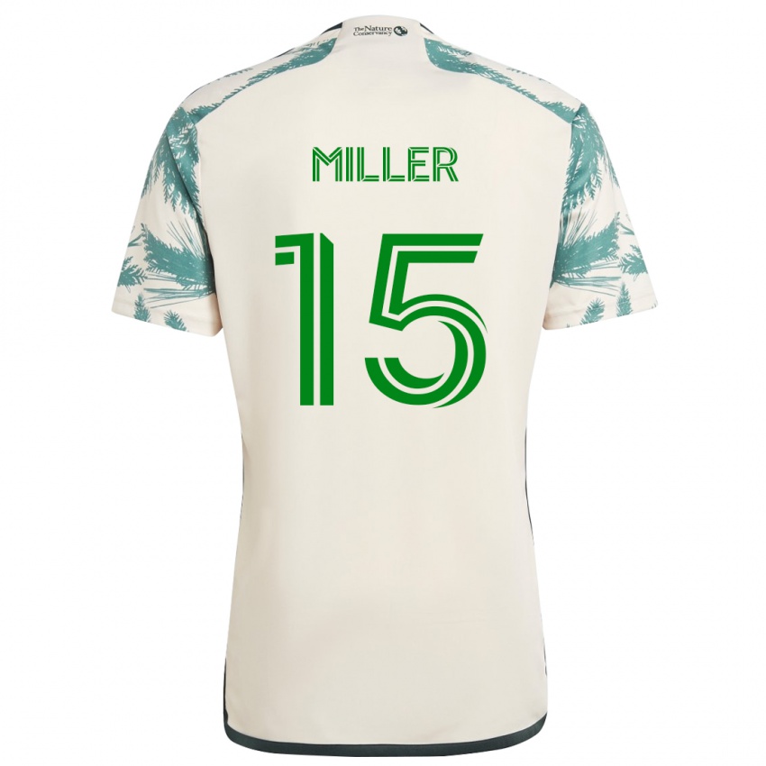 Criança Camisola Eric Miller #15 Bege Castanho Alternativa 2024/25 Camisa