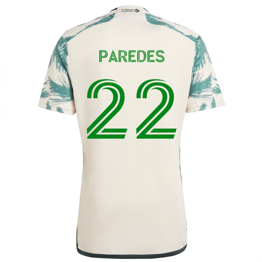 Criança Camisola Cristhian Paredes #22 Bege Castanho Alternativa 2024/25 Camisa