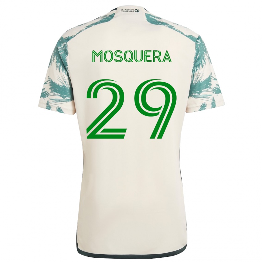 Criança Camisola Juan David Mosquera #29 Bege Castanho Alternativa 2024/25 Camisa