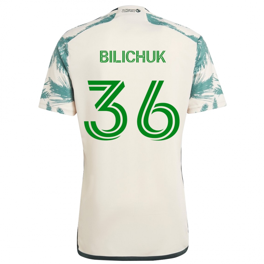 Criança Camisola Ryan Bilichuk #36 Bege Castanho Alternativa 2024/25 Camisa