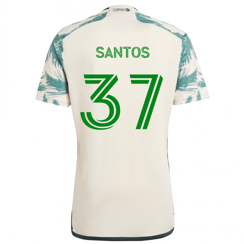 Criança Camisola Noah Santos #37 Bege Castanho Alternativa 2024/25 Camisa