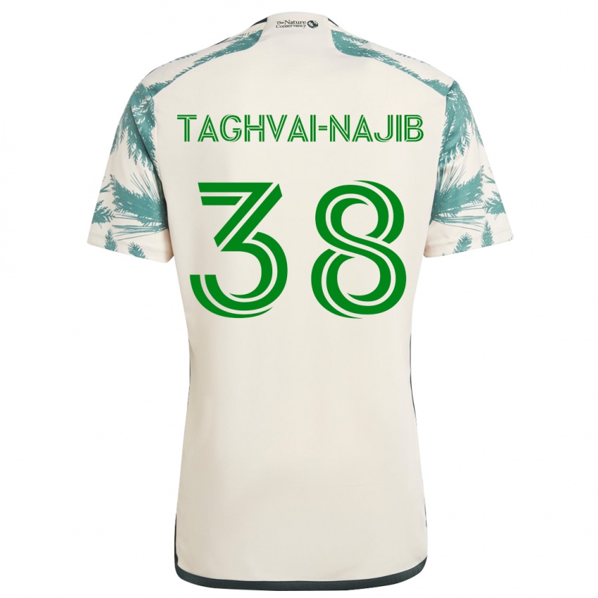 Criança Camisola Braxton Taghvai-Najib #38 Bege Castanho Alternativa 2024/25 Camisa