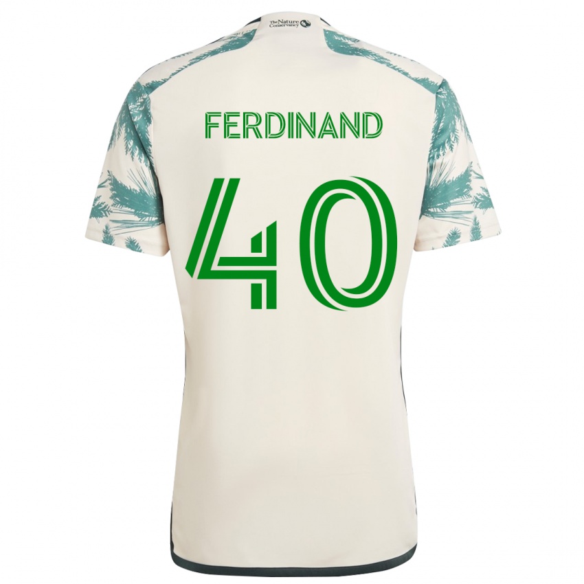 Criança Camisola Keesean Ferdinand #40 Bege Castanho Alternativa 2024/25 Camisa