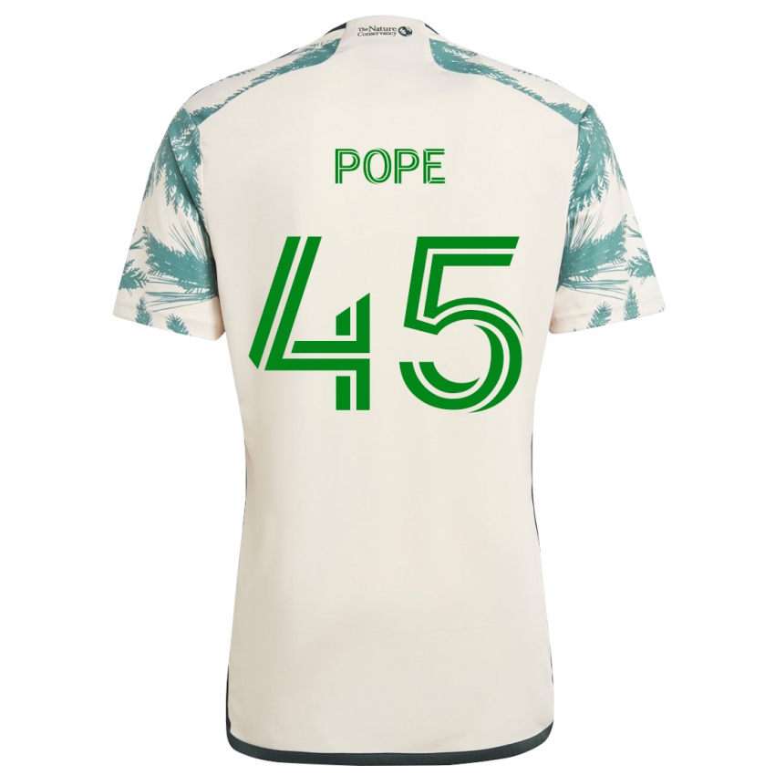 Criança Camisola Blake Pope #45 Bege Castanho Alternativa 2024/25 Camisa