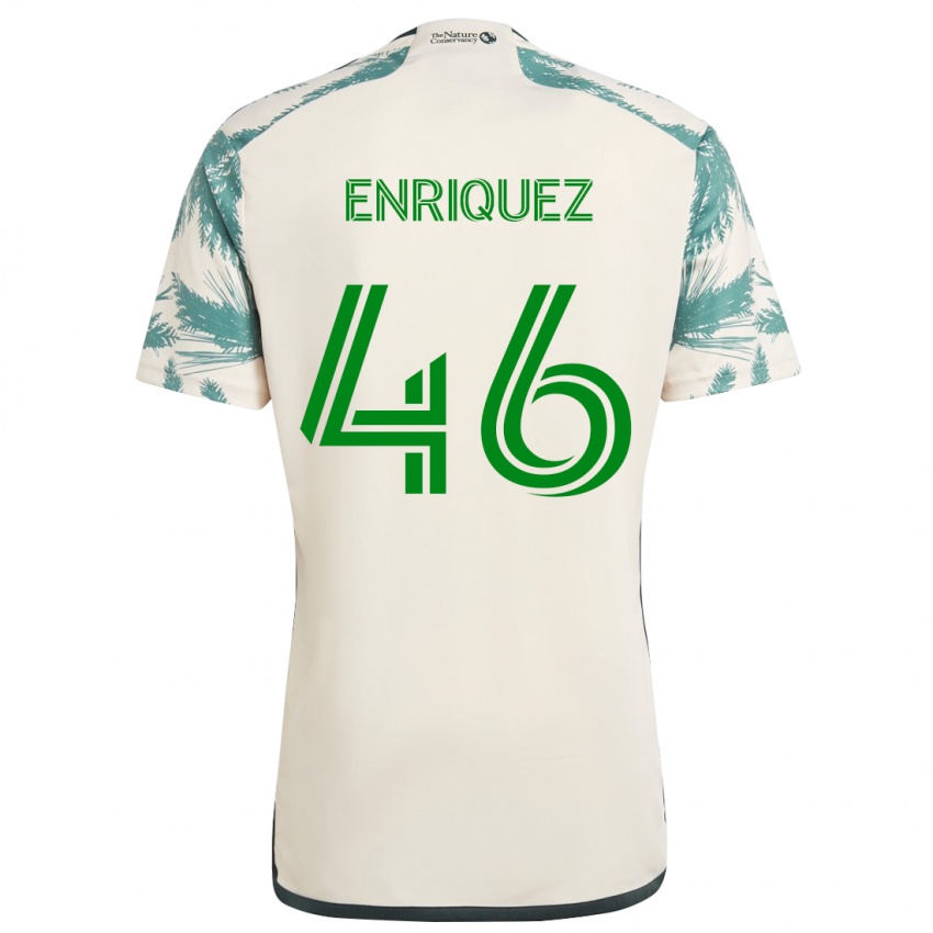 Criança Camisola Victor Enriquez #46 Bege Castanho Alternativa 2024/25 Camisa