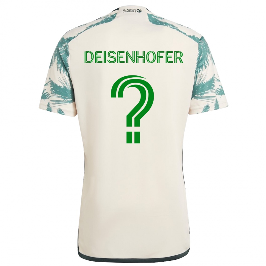 Criança Camisola Maximilian Deisenhofer #0 Bege Castanho Alternativa 2024/25 Camisa