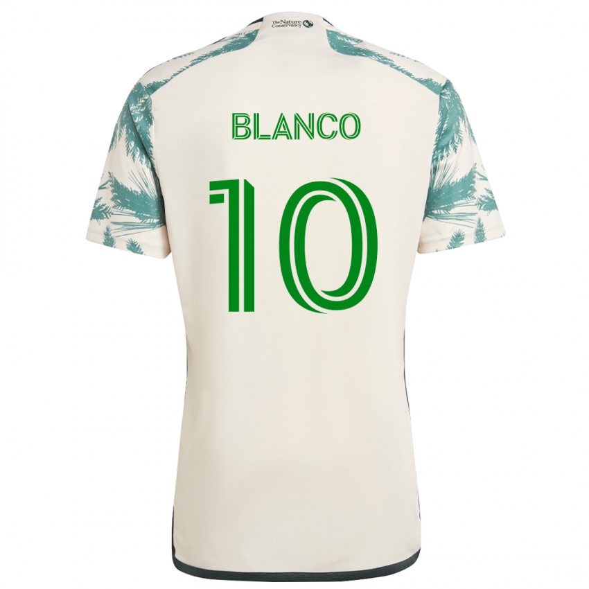 Criança Camisola Sebastián Blanco #10 Bege Castanho Alternativa 2024/25 Camisa