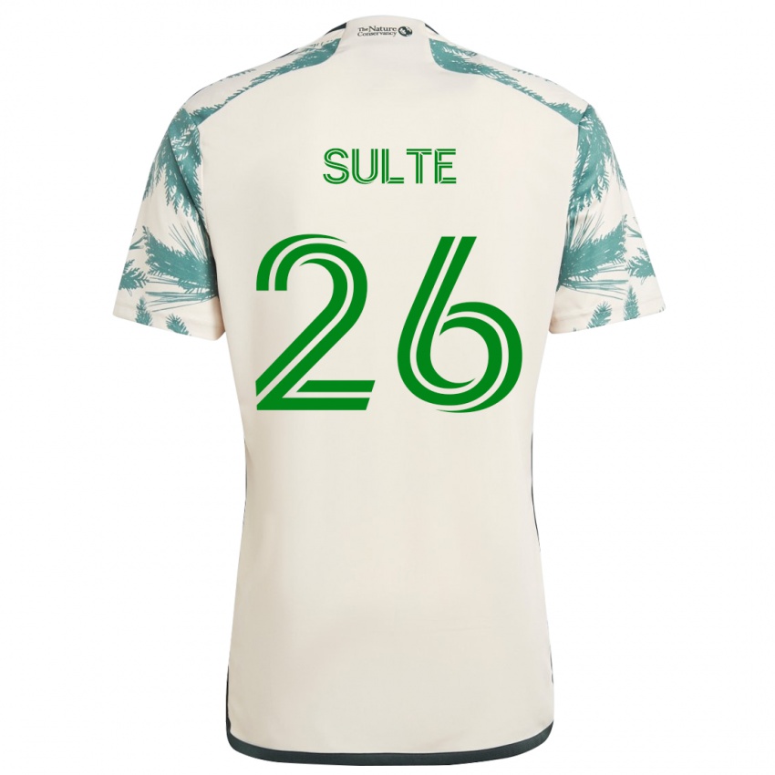 Criança Camisola Hunter Sulte #26 Bege Castanho Alternativa 2024/25 Camisa