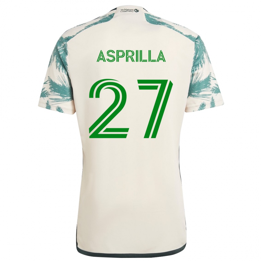 Criança Camisola Dairon Asprilla #27 Bege Castanho Alternativa 2024/25 Camisa