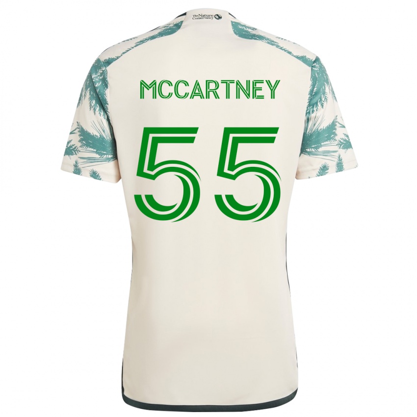 Criança Camisola Dawson Mccartney #55 Bege Castanho Alternativa 2024/25 Camisa