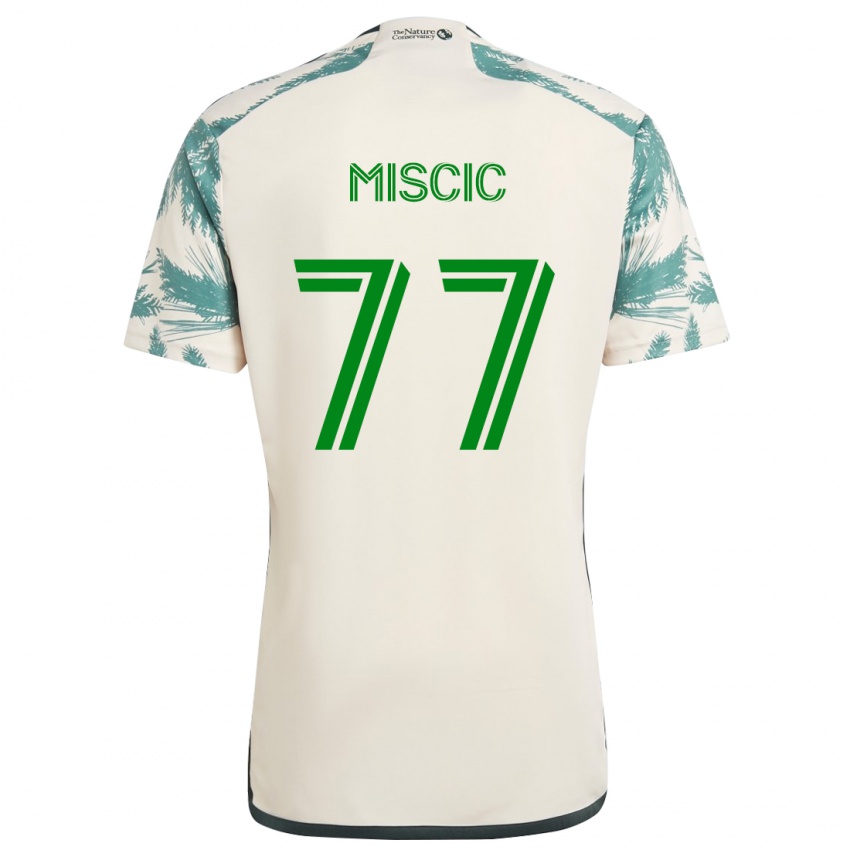 Criança Camisola Selmir Miscic #77 Bege Castanho Alternativa 2024/25 Camisa