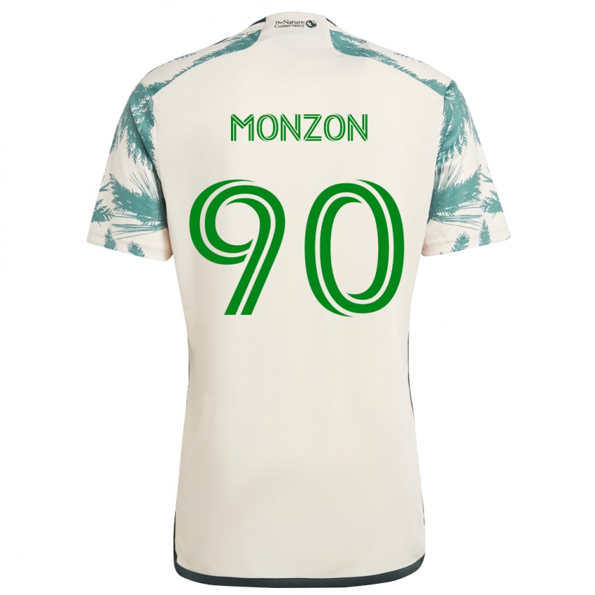 Criança Camisola Florián Monzón #90 Bege Castanho Alternativa 2024/25 Camisa