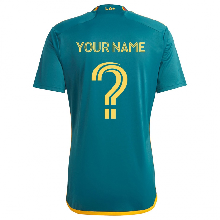 Criança Camisola Seu Nome #0 Verde Amarelo Alternativa 2024/25 Camisa