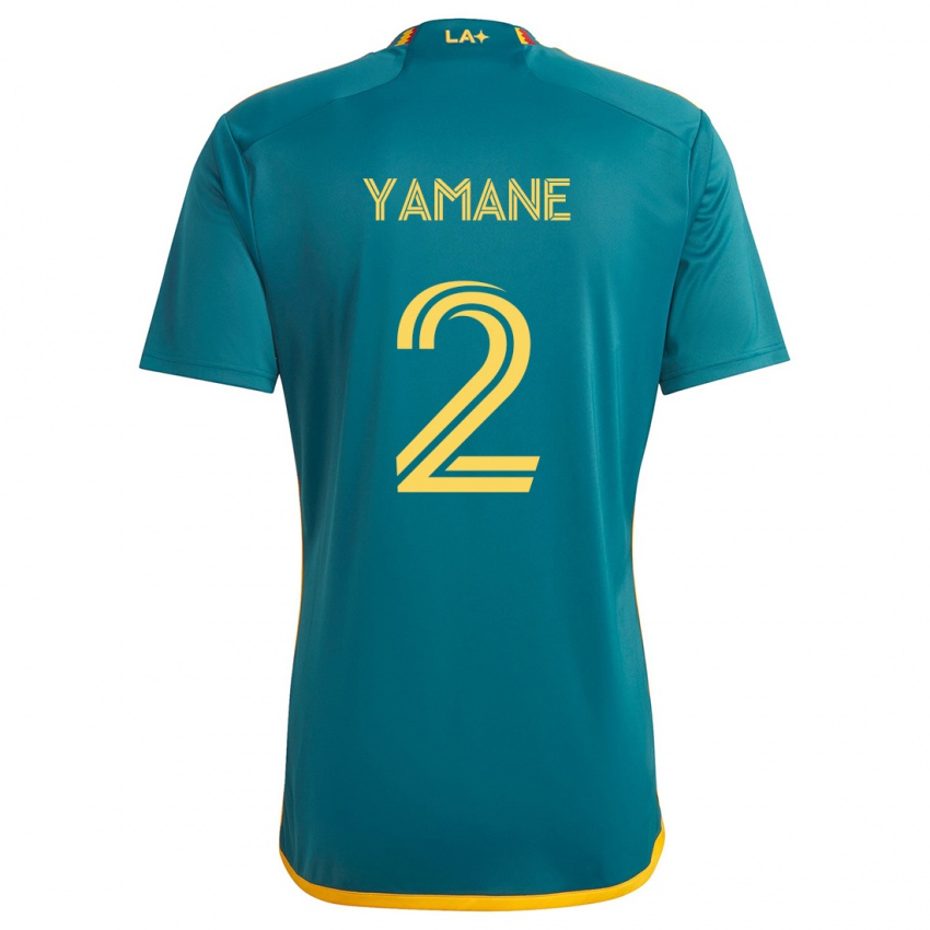 Criança Camisola Miki Yamane #2 Verde Amarelo Alternativa 2024/25 Camisa