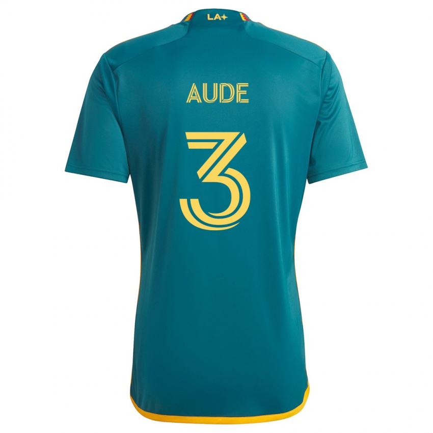 Criança Camisola Julián Aude #3 Verde Amarelo Alternativa 2024/25 Camisa