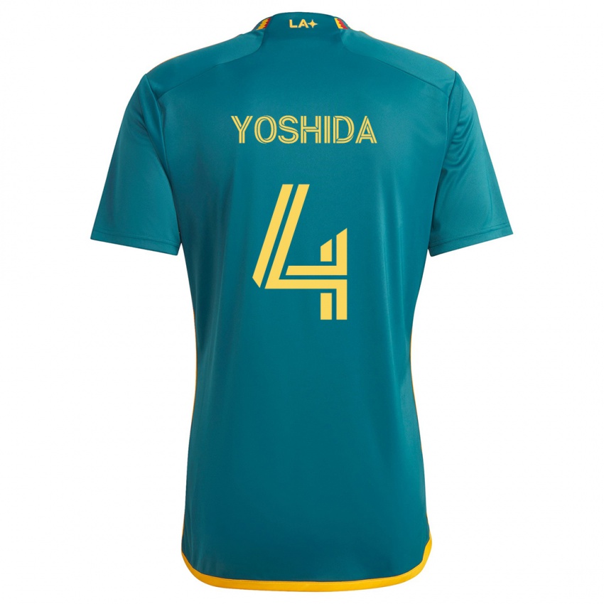 Criança Camisola Maya Yoshida #4 Verde Amarelo Alternativa 2024/25 Camisa