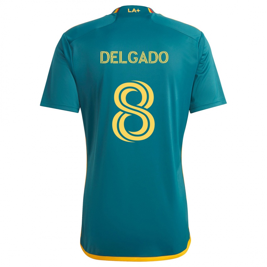 Criança Camisola Mark Delgado #8 Verde Amarelo Alternativa 2024/25 Camisa