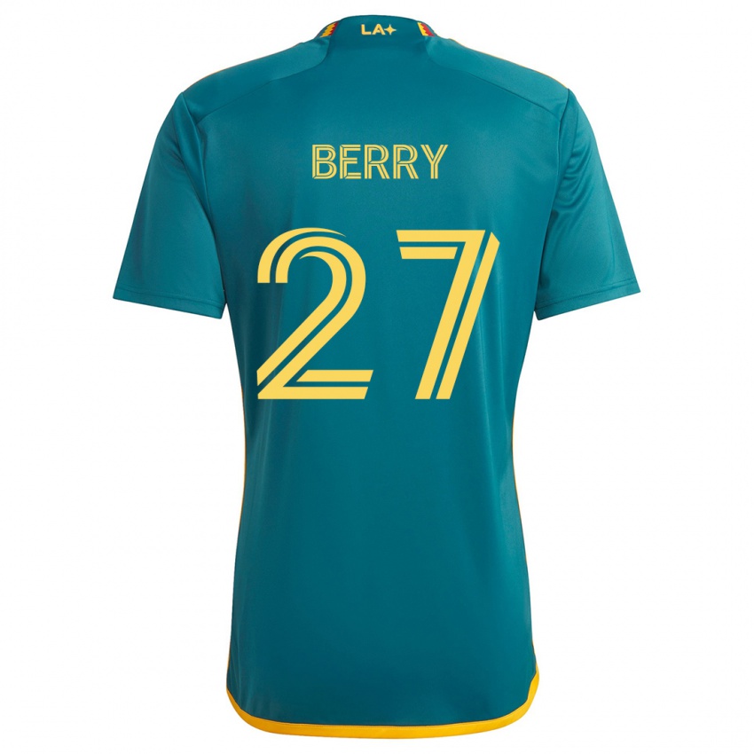 Criança Camisola Miguel Berry #27 Verde Amarelo Alternativa 2024/25 Camisa