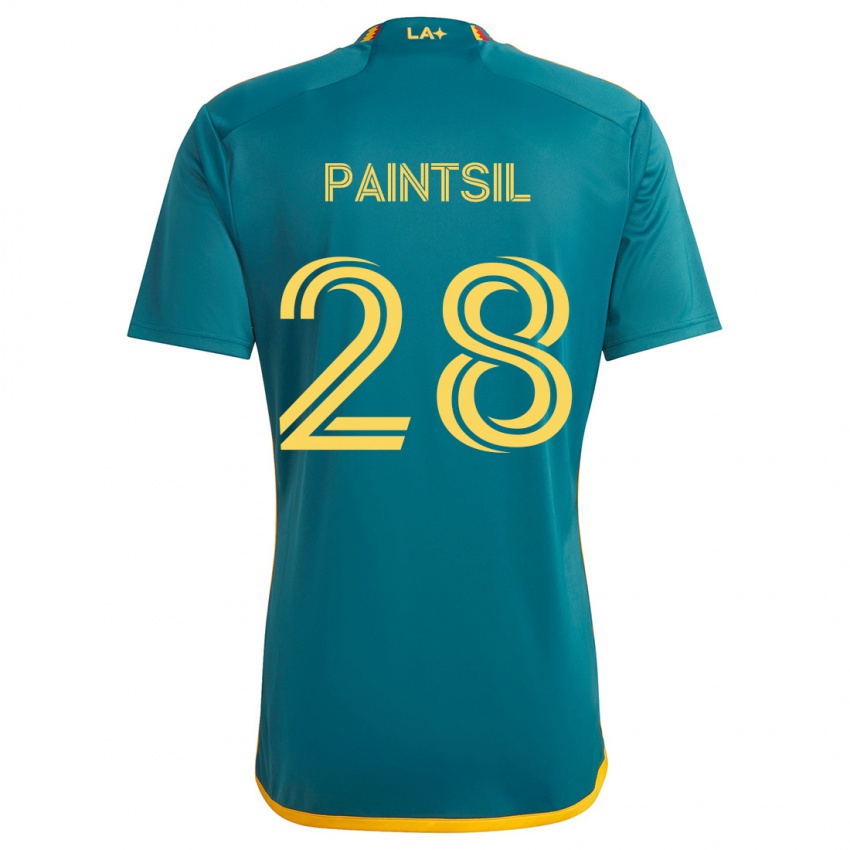 Criança Camisola Joseph Paintsil #28 Verde Amarelo Alternativa 2024/25 Camisa