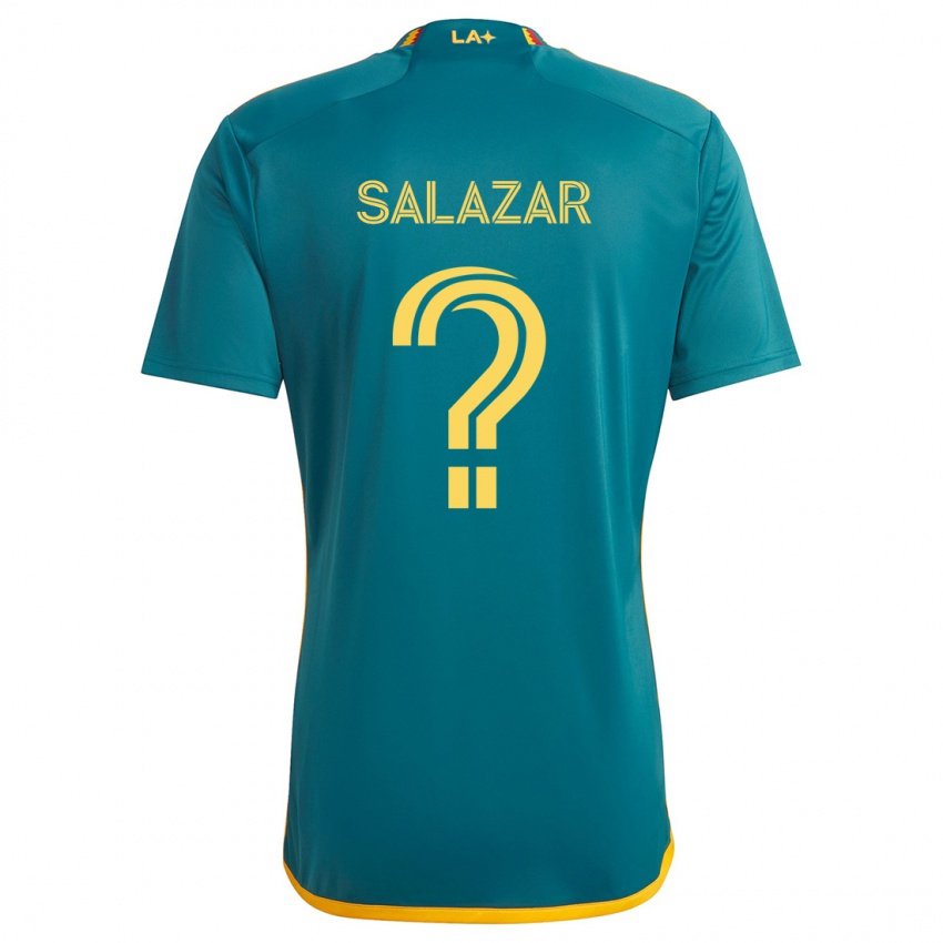 Criança Camisola Enrique Salazar #0 Verde Amarelo Alternativa 2024/25 Camisa