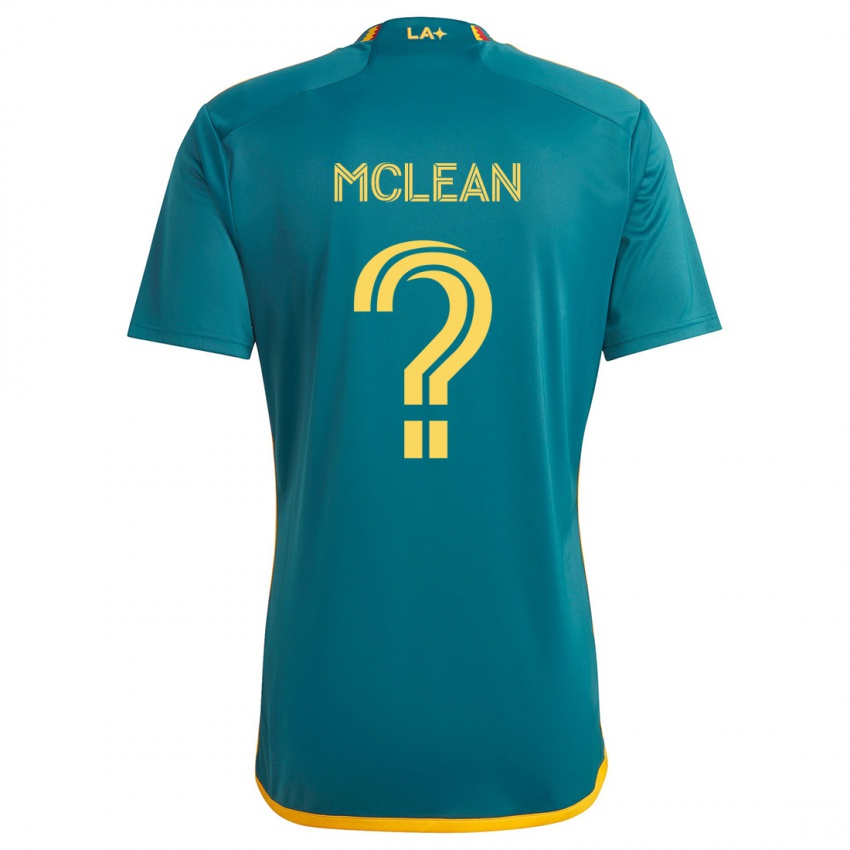 Criança Camisola Mateo Mclean #0 Verde Amarelo Alternativa 2024/25 Camisa