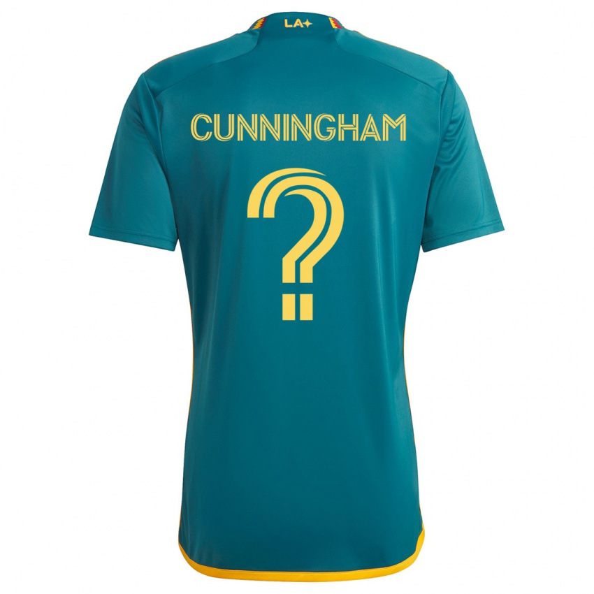 Criança Camisola Joaquin Cunningham #0 Verde Amarelo Alternativa 2024/25 Camisa