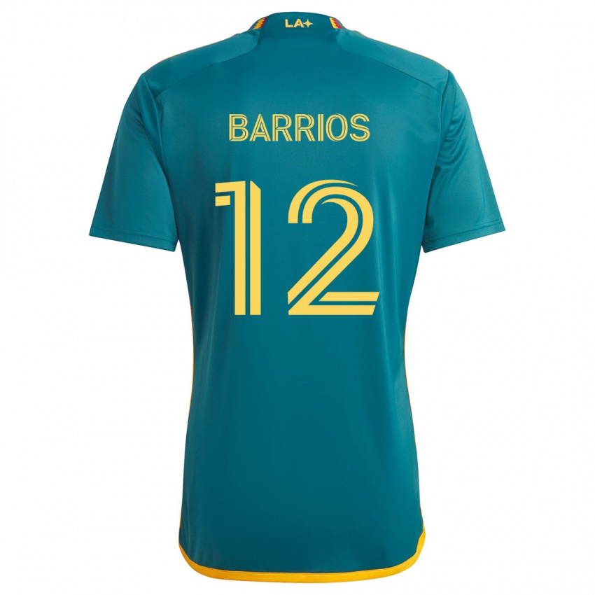 Criança Camisola Michael Barrios #12 Verde Amarelo Alternativa 2024/25 Camisa