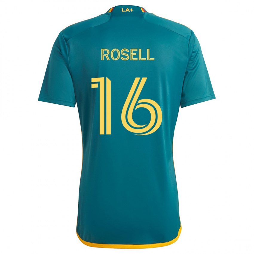 Criança Camisola Uri Rosell #16 Verde Amarelo Alternativa 2024/25 Camisa