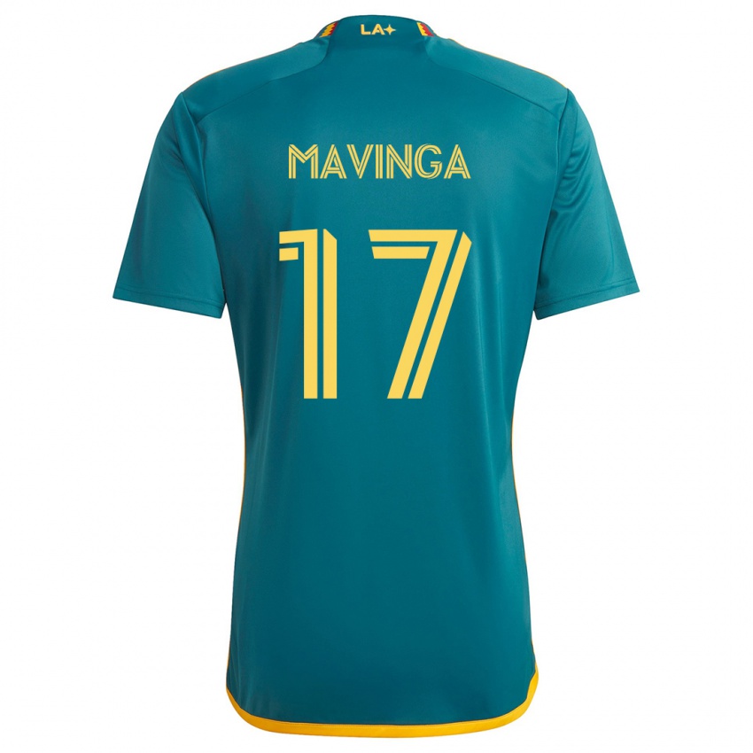 Criança Camisola Chris Mavinga #17 Verde Amarelo Alternativa 2024/25 Camisa