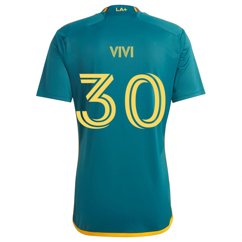 Criança Camisola Gino Vivi #30 Verde Amarelo Alternativa 2024/25 Camisa