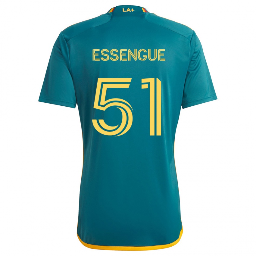 Criança Camisola Ascel Essengue #51 Verde Amarelo Alternativa 2024/25 Camisa